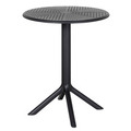 Kafébord svart Ø60 cm – Sunlife®